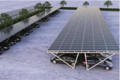 Solar-Carport Typ W/N für große Parkanlagen