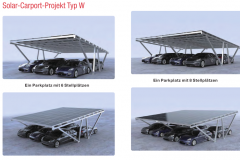 Solar-Carport Projekt Typ W